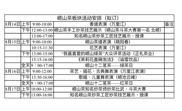 上演系列“重頭戲”！2020青島茶博會8月14日開幕